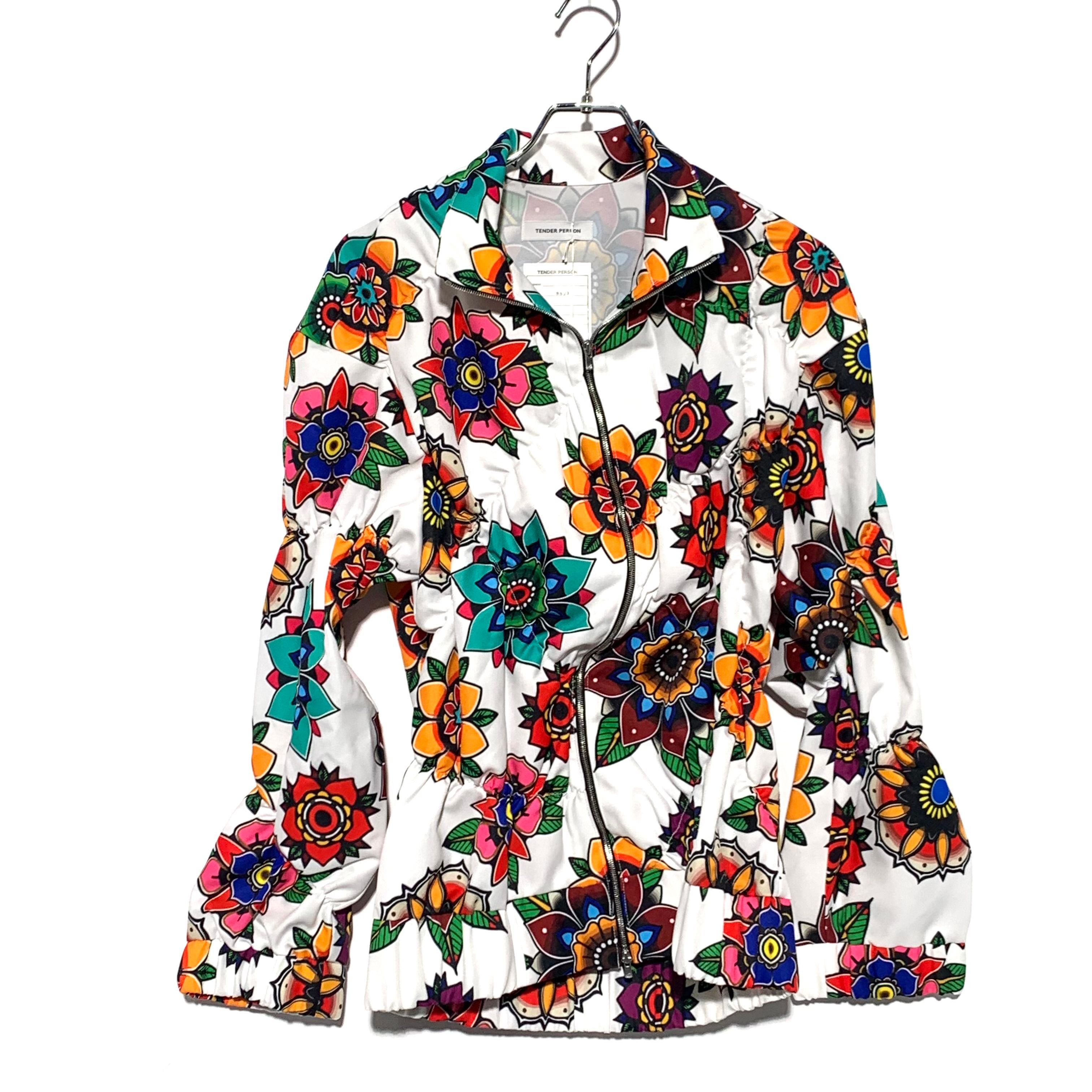 FLOWER PATTERN TRACK TOPS