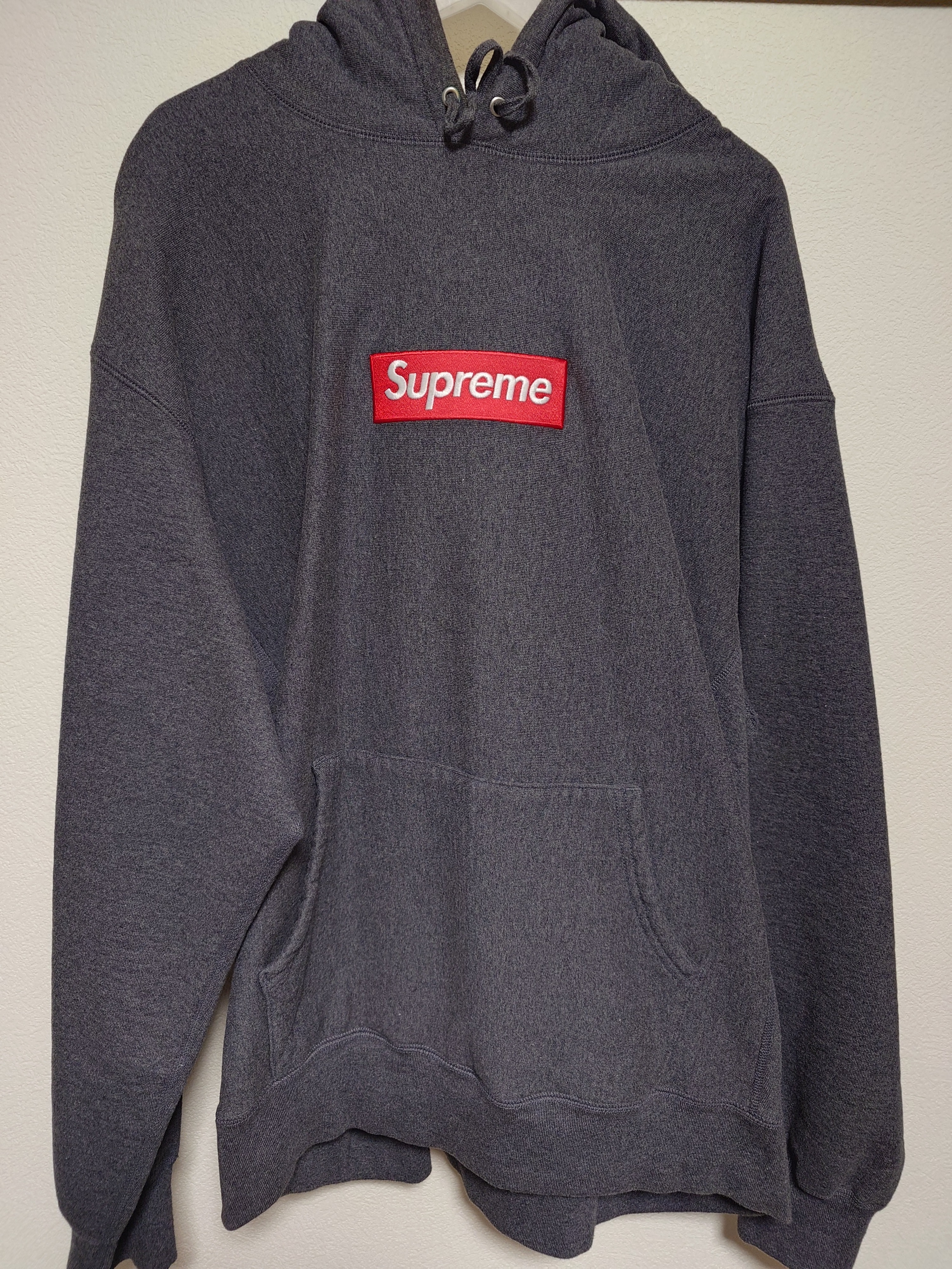 Supreme Box Logo Hooded Sweatshirt "Charcoal" (21FW)