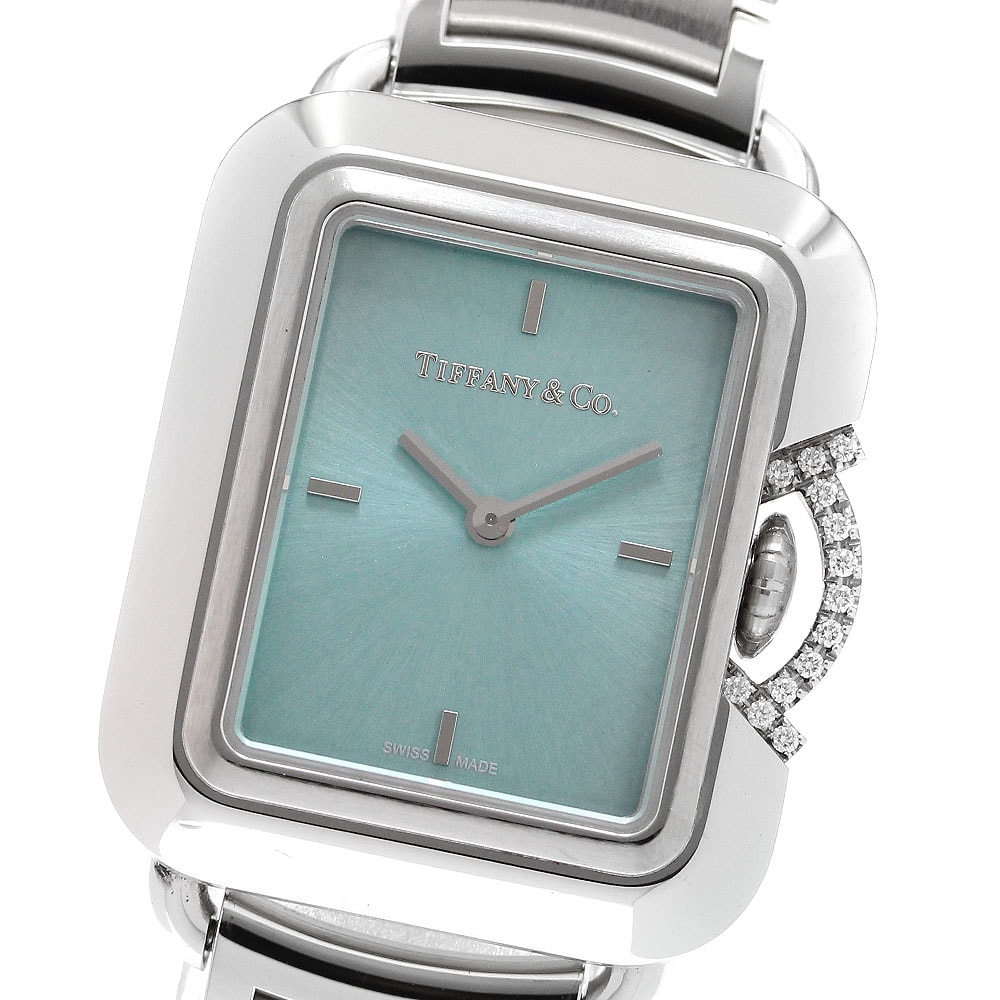 ☆良品 ティファニー レクタングル Tスマイル レディース 【中古】