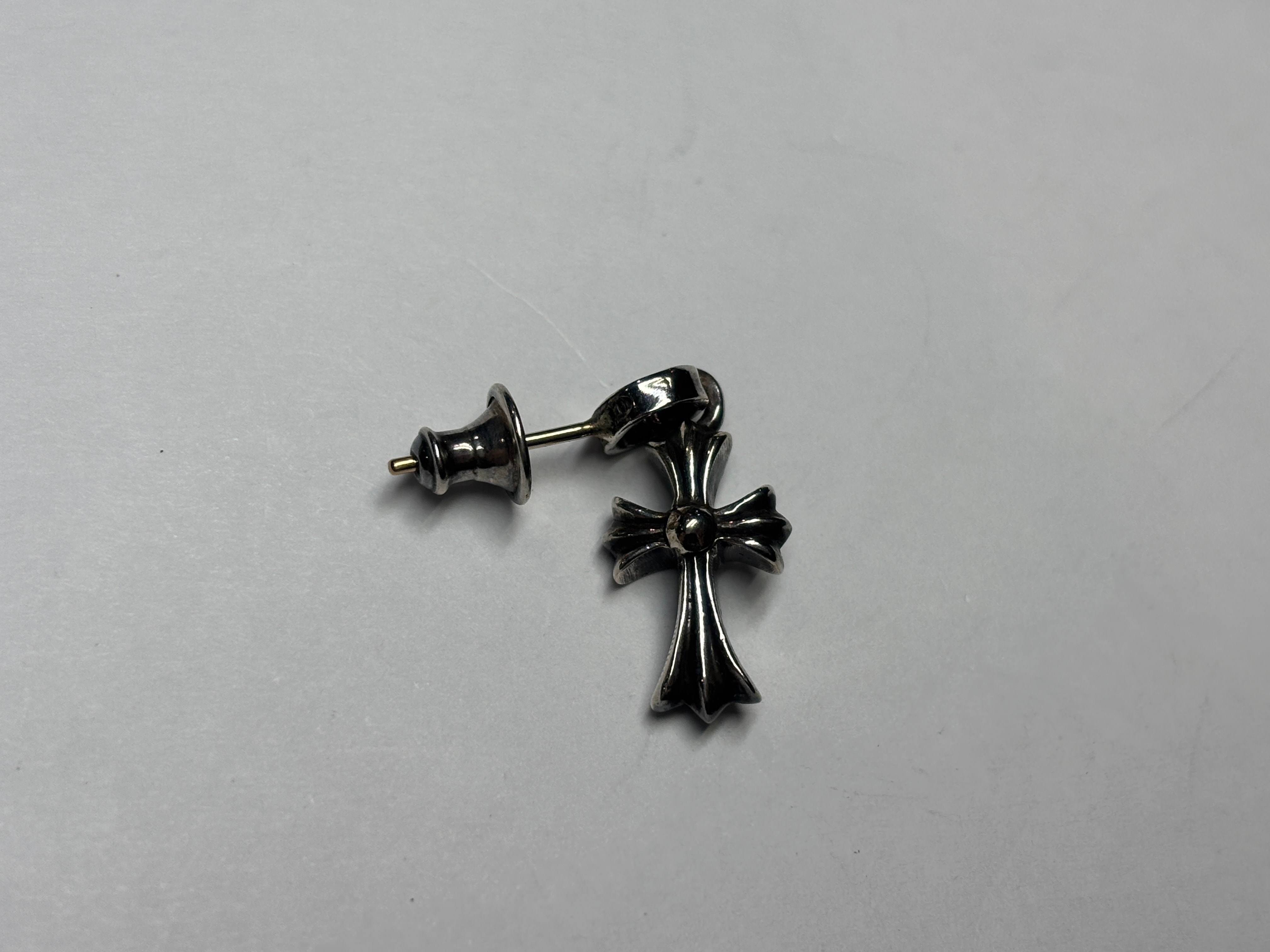 Chrome Hearts CH Cross Baby Fat Earrings Earrings "Silver"