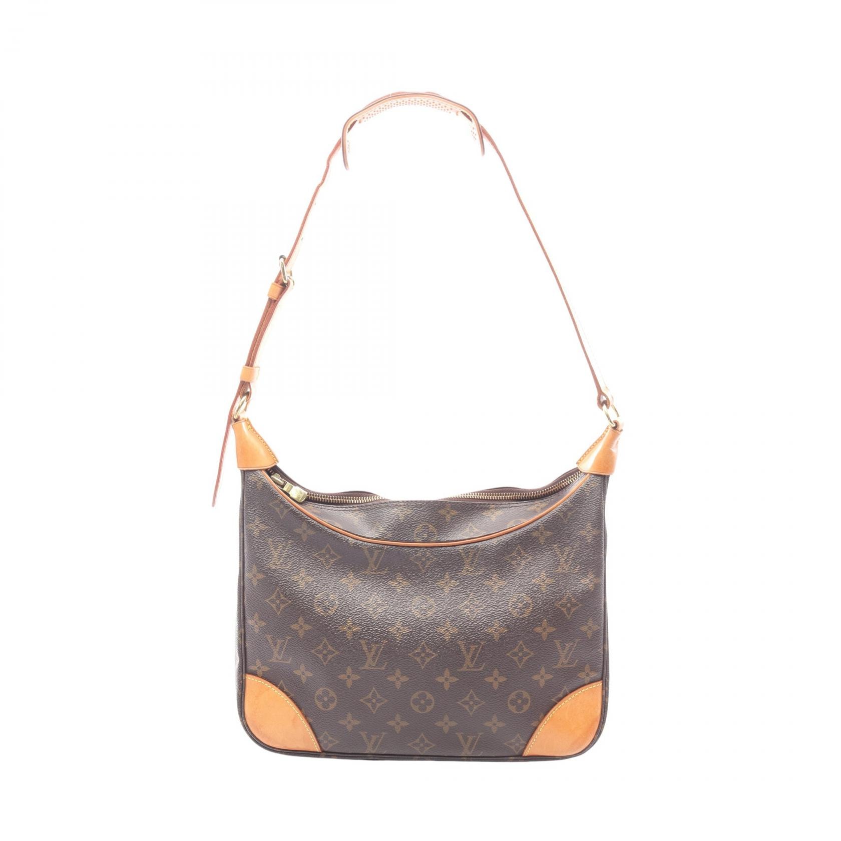 ルイ・ヴィトン LOUIS VUITTON ブローニュPM ショルダーバッグ バッグ PVCコーティングキャンバス レザー モノグラム レディース ブラウン系 M51265 【中古】
