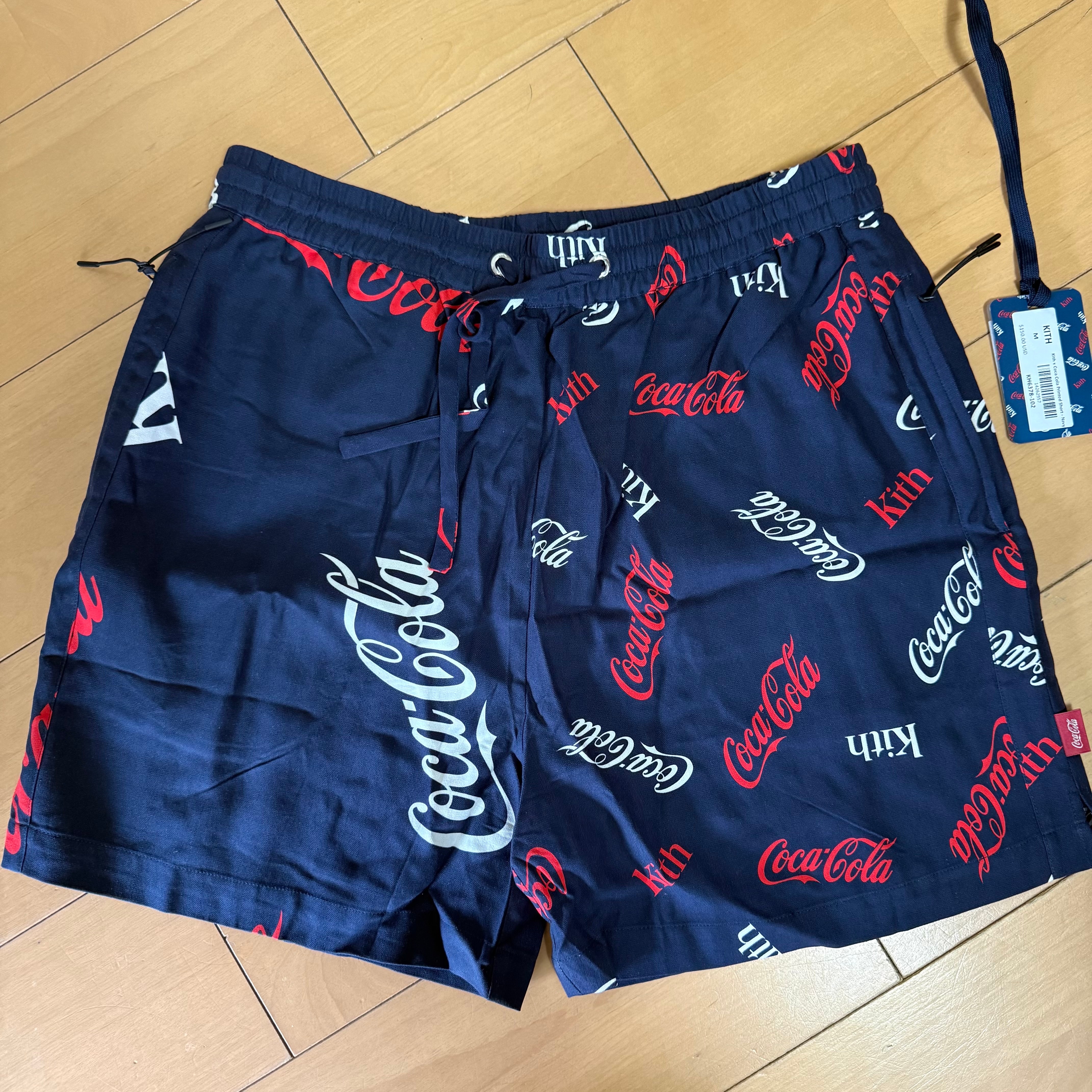 KITH Coca-Cola コラボ ショートパンツ ネイビー M