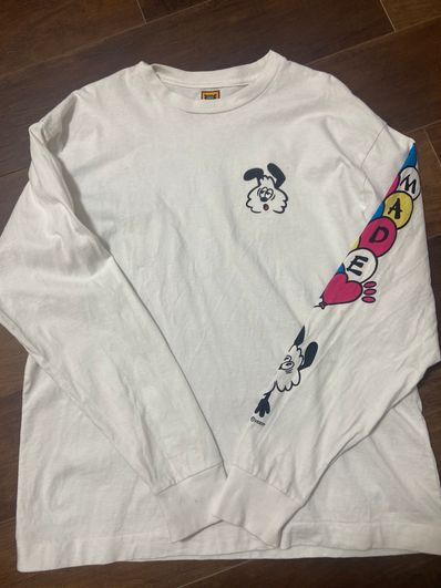 HUMAN MADE VICK LONG SLEEVE T-SHIRT "White"