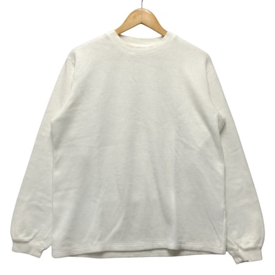 RON HERMAN ロンハーマン RHC 品番 4120900009 2レイヤーファブリック ロングスリーブティー ホワイト サイズS 正規品 / 50169