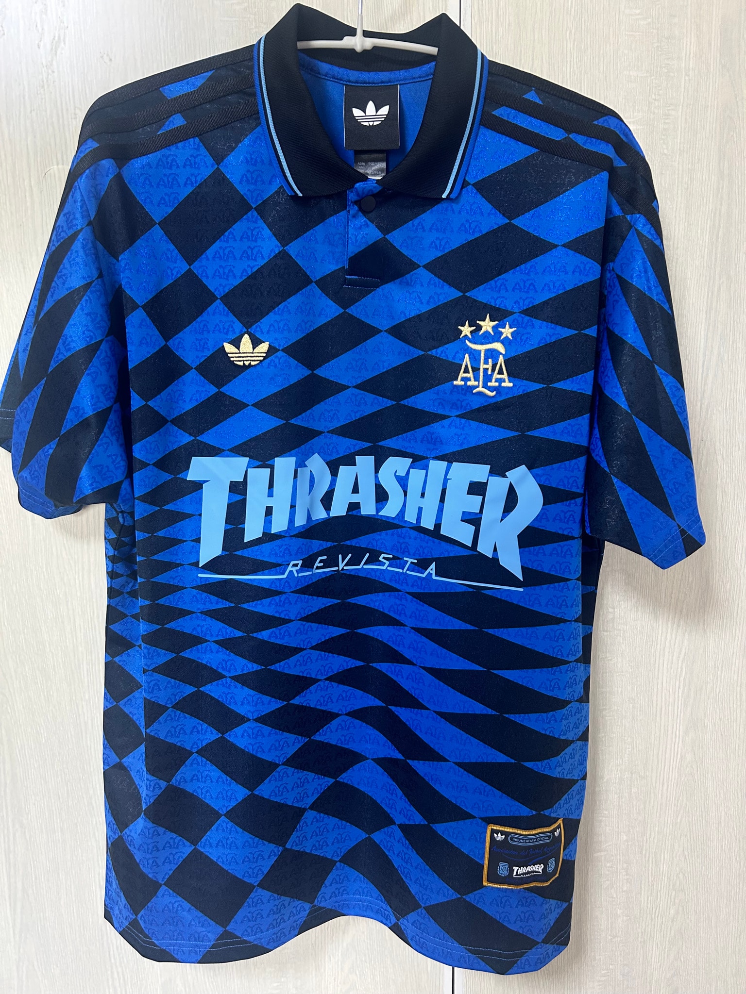 adidas x THRASHER x AFA Jersey "Black/Blue"