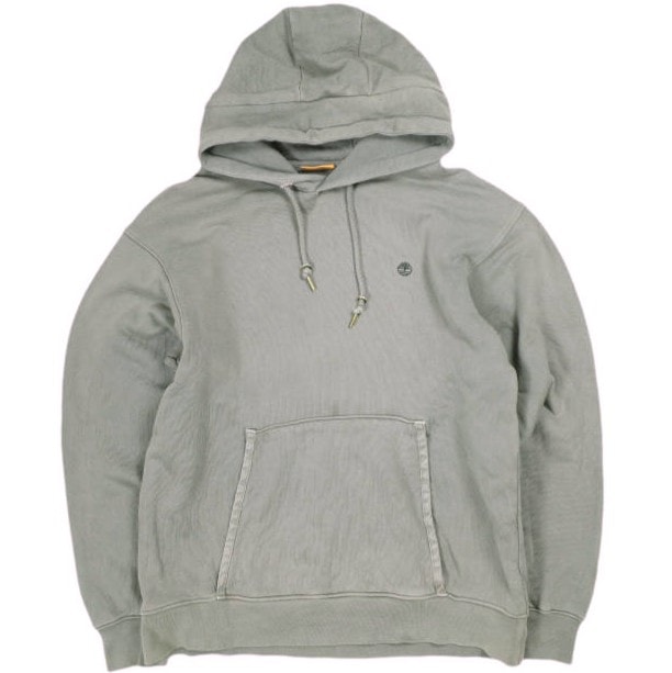 Timberland ティンバーランド トルコ製 Tree Logo Hoodie ツリーロゴプリント スウェットプルオーバーパーカー TB0A1LJL L GRAY 裏毛 トップス g26279