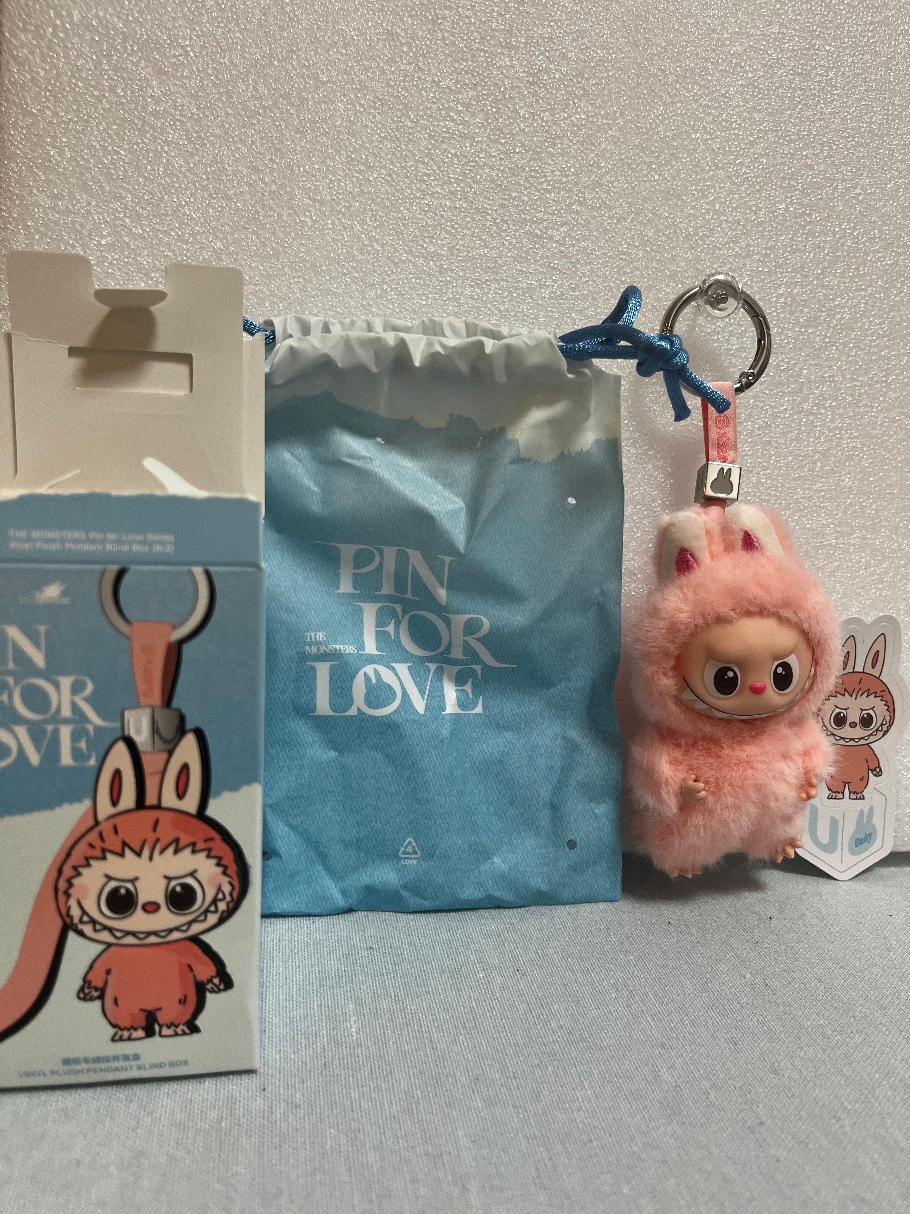 POP MART THE MONSTERS (LABUBU) Pin for Love Series-Vinyl Plush Pendant (N-Z) U