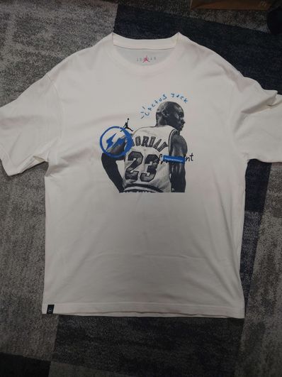 Air Jordan Travis Scott Fragment Tee "White"