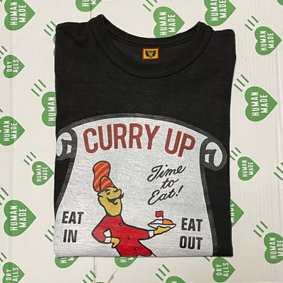 HUMAN MADE Curry Up Tシャツ ブラック XL