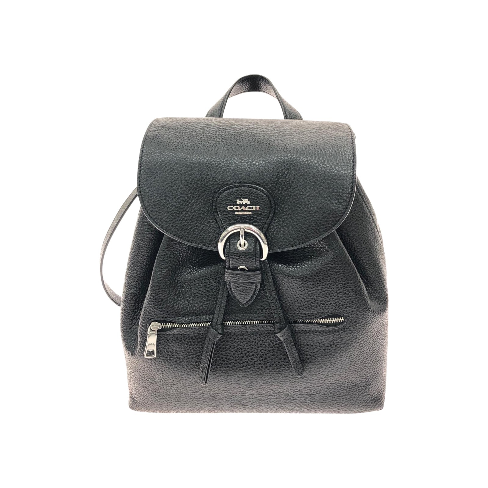 COACH コーチ レディース クリオ リュック バックパック オールレザー 巾着バッグ C5648 ブラック