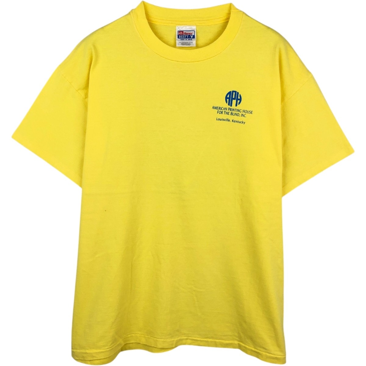 古着 90年代 ヘインズ Hanes BEEFY-T アドバタイジングTシャツ メンズXL相当 ヴィンテージ/eaa642412