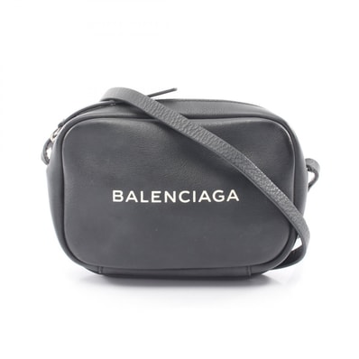 バレンシアガ BALENCIAGA EVERYDAY CAMERA BAG XS エブリデイ カメラバッグ ショルダーバッグ バッグ レザー レディース ブラック系 489809 【中古】
