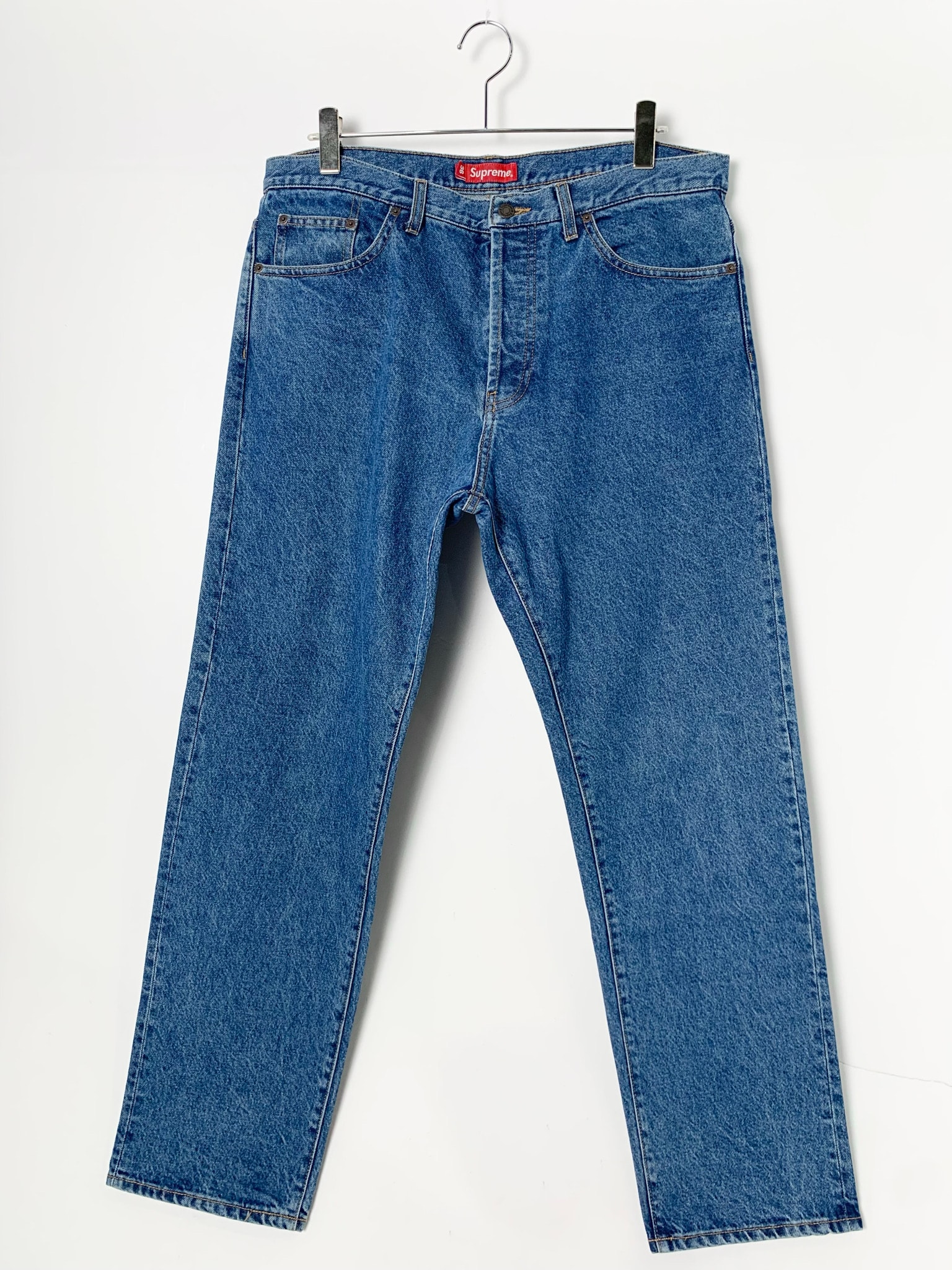 Supreme Regular Jean "Washed Blue"(22SS) 