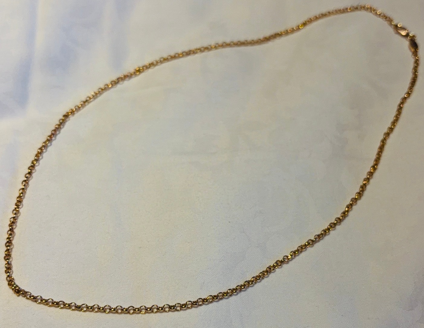 Chrome Hearts 22K Roll Chain Necklace "Yellow Gold"