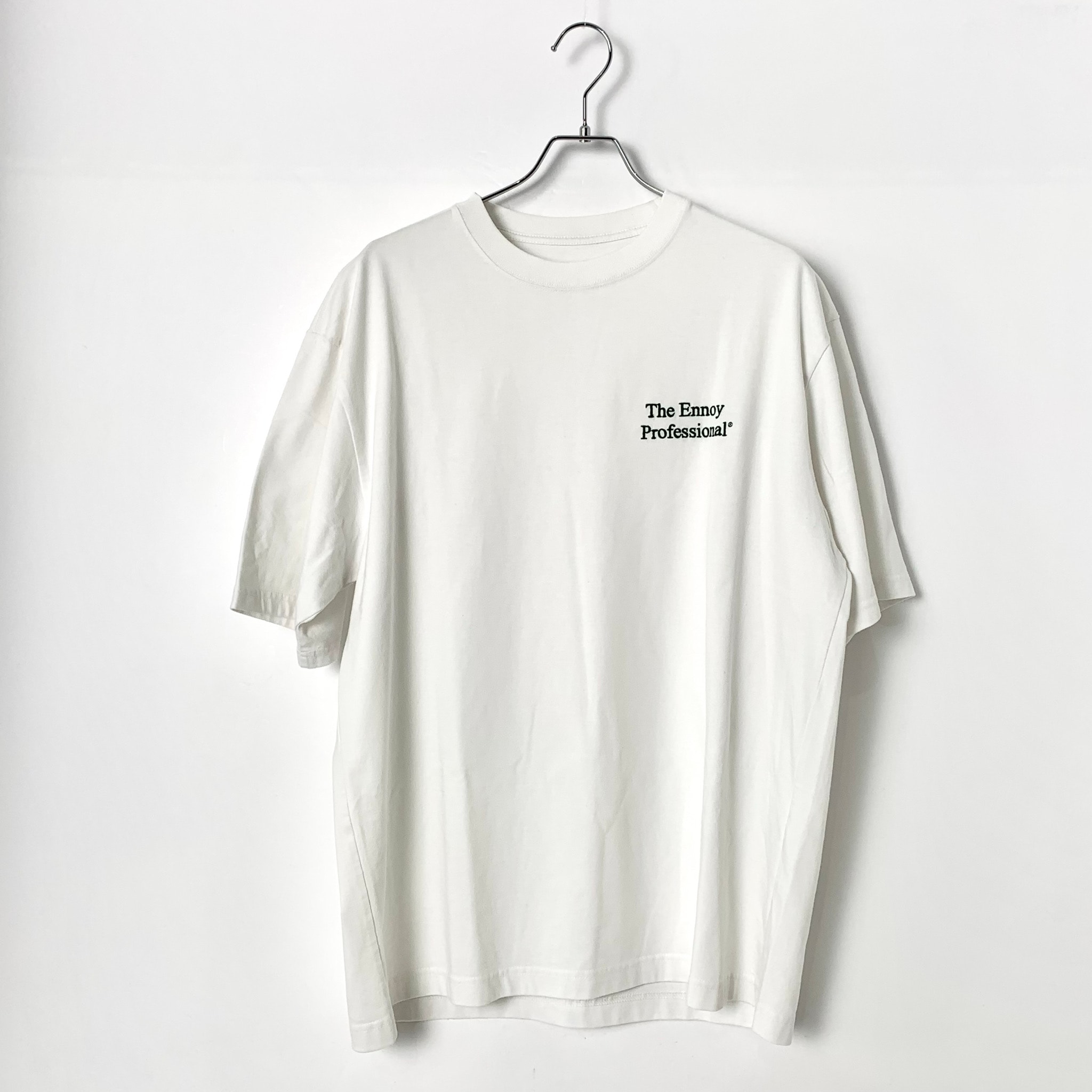 ENNOY 21SS Logo Tee "White/Green" SS21BRENCT02NTL