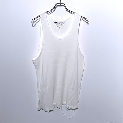 ANCELLM Damage Waffle Tanktop "White"