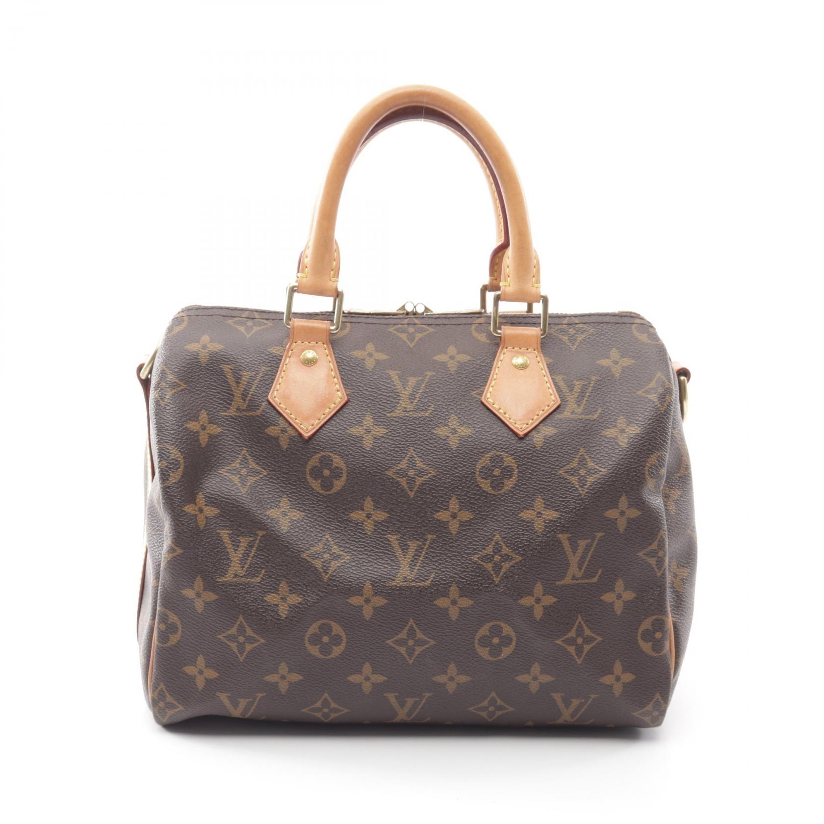 ルイ・ヴィトン LOUIS VUITTON スピーディ バンドリエール25 2WAY ハンドバッグ バッグ PVCコーティングキャンバス レザー モノグラム レディース ブラウン系 M41113 【中古】