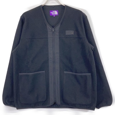 ザ ノースフェイス パープルレーベル N25FA037 ブラック PLAS Fleece Field Cardigan M