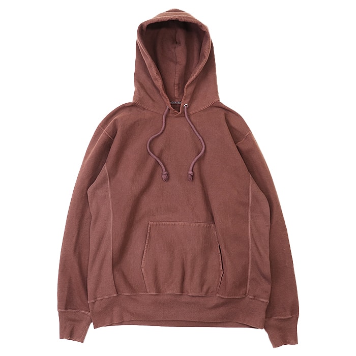 オーラリー フーディー スウェット ガーメントダイ プルオーバー パーカー メンズ ブラウン系 4 AURALEE