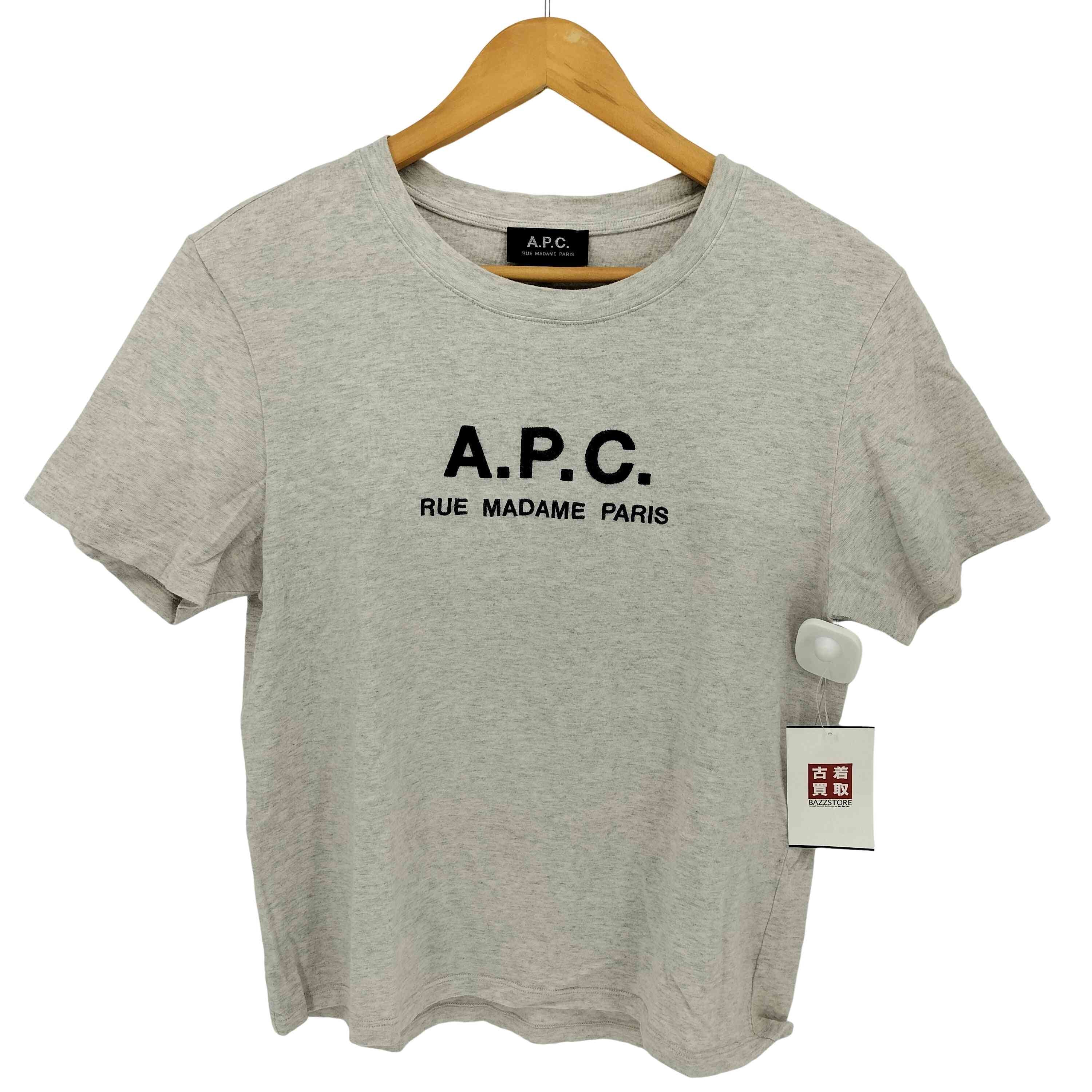 RUE MADAME T ロゴ刺繍 クルーネック Tシャツ【1142457677103】