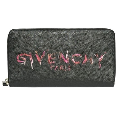 ジバンシィ メンズ 長財布 ジッピーアラウンド ロング ウォレット ロゴ 黒