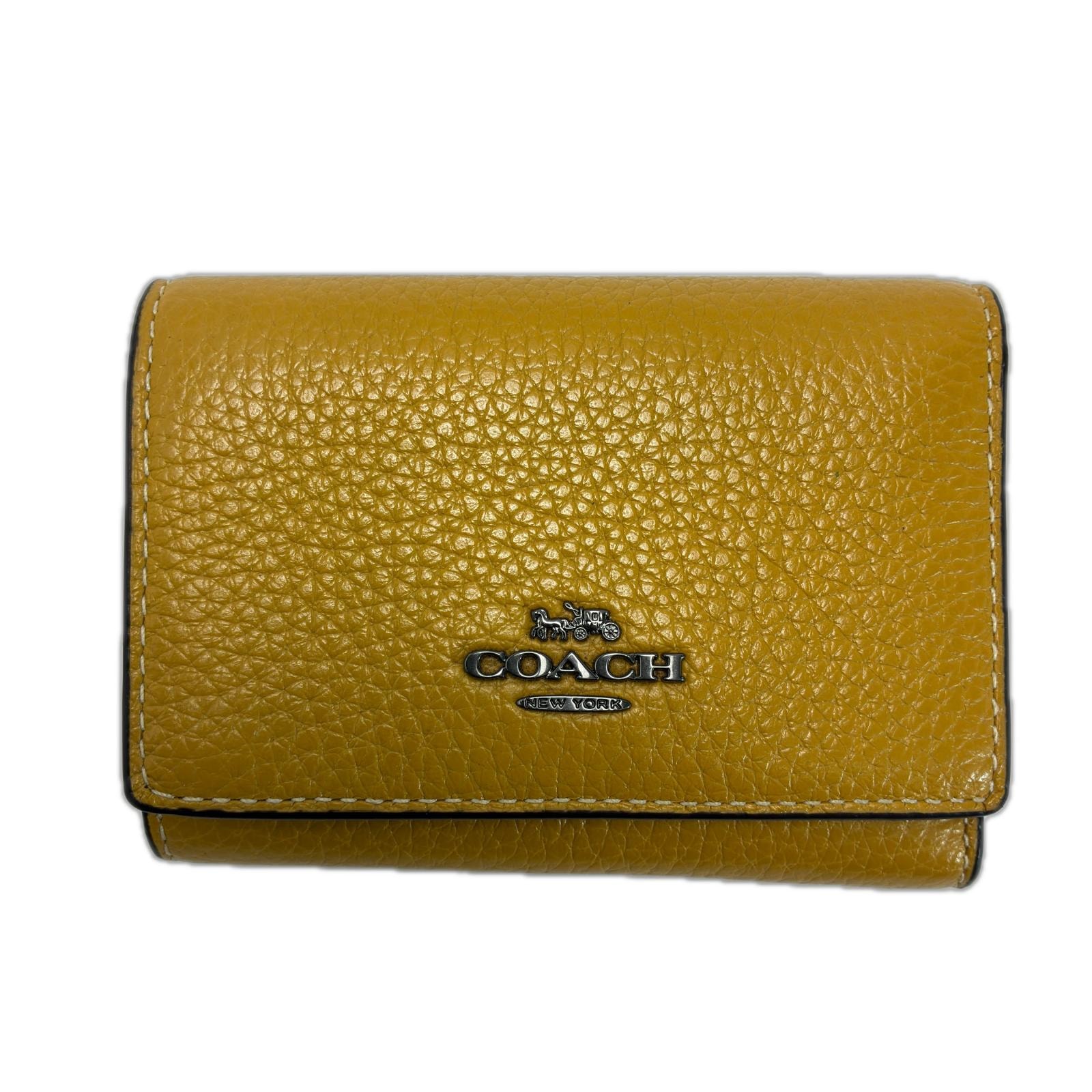 COACH コーチ 3つ折り財布 CM238 マスタード レディース