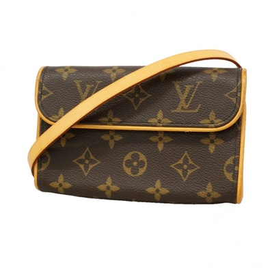 【6db0869】ルイヴィトン ウエストバッグ モノグラム ポシェットフロランティーヌ M51855 ブラウン【中古】レディース