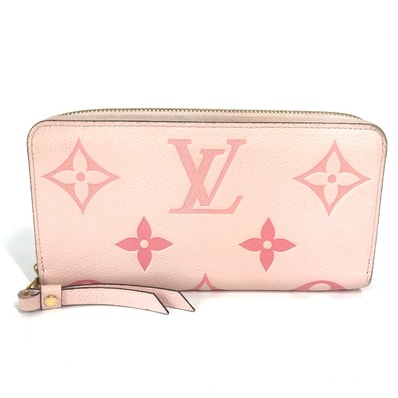 ルイヴィトン LOUIS VUITTON ジッピーウォレット M80403 モノグラムアンプラント バイ・ザ・プール ラウンドファスナー 長財布 モノグラムアンプラントレザー ブトンドローズ ピンク