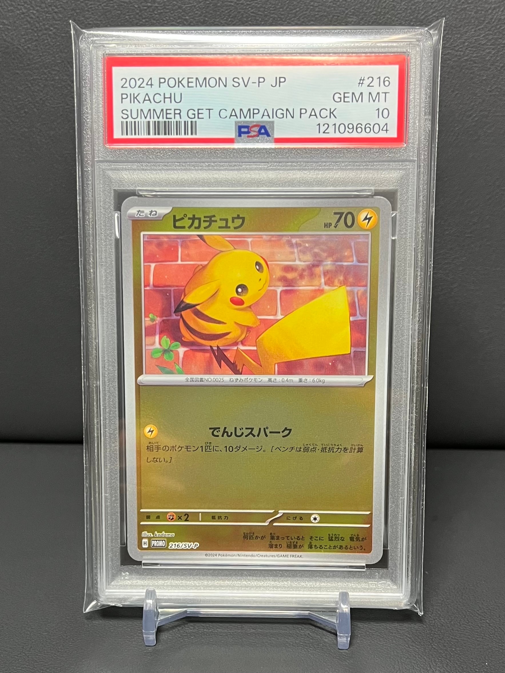 ピカチュウ P [SV-P 216](プロモカードパック「ポケカの夏がキタ!プロモカードGetキャンペーン!」)