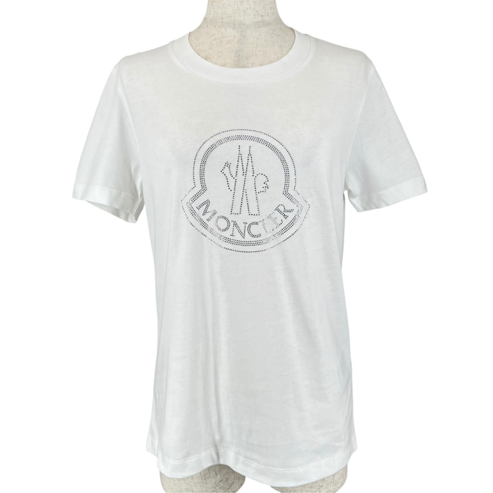 極美品 モンクレール 半袖Tシャツ ホワイト レディース M