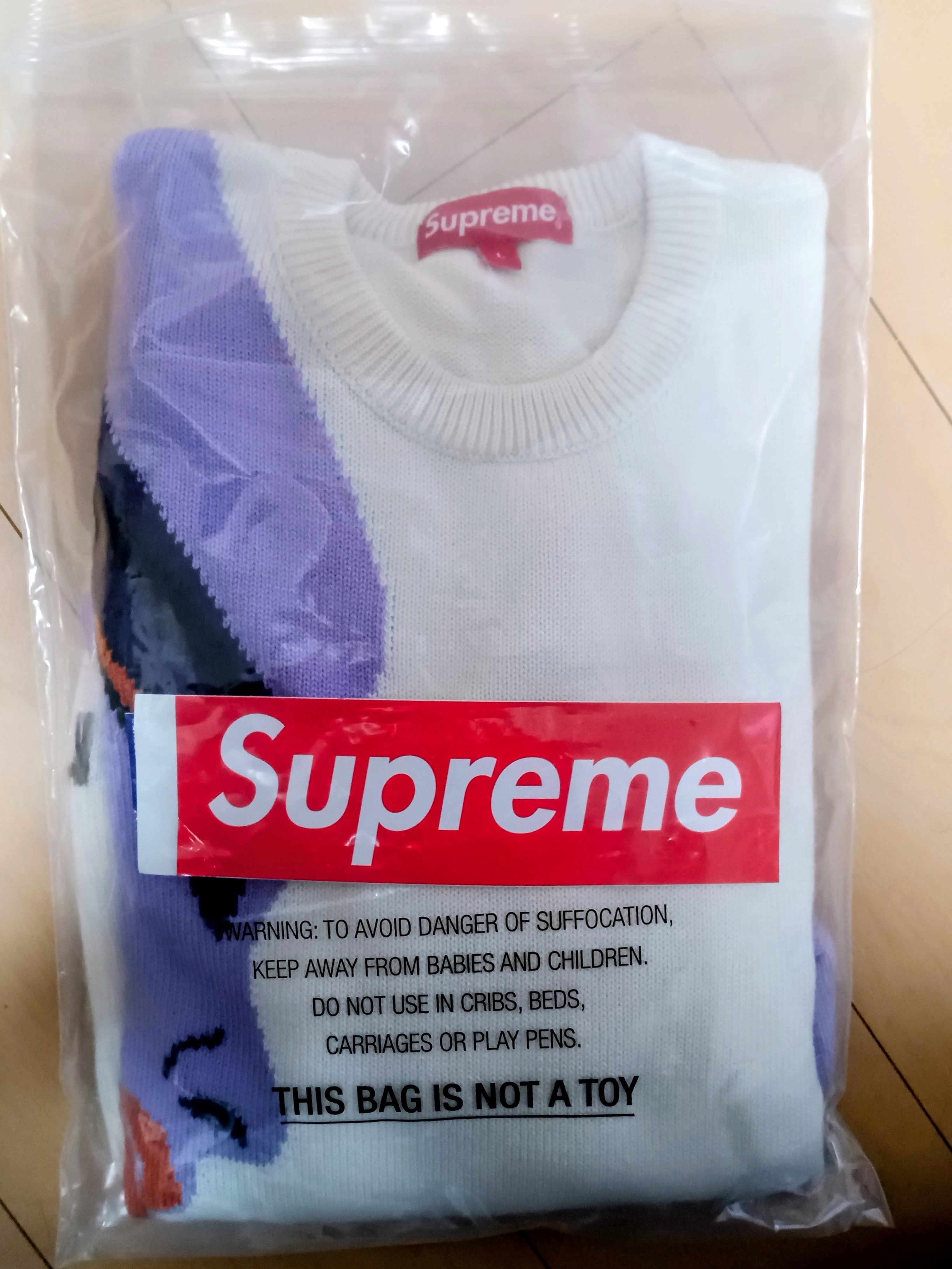 Supreme Faces Sweater "Cream"