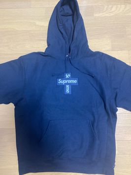 Supreme Cross Box Logo Hooded Sweatshirt