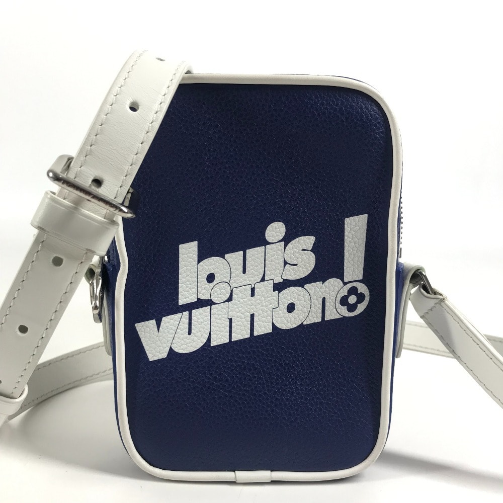 ルイヴィトン LOUIS VUITTON ダヌーヴPPM ダヌーヴ PPM M45893 エブリディLV カバン 肩掛け ポーチ付き ショルダーバッグ レザー ブルー