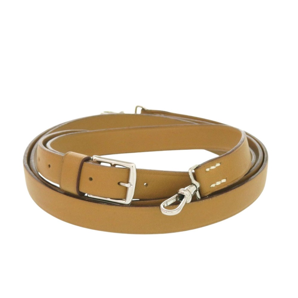 エルメス     レザー  ブラウン   ショルダーストラップ