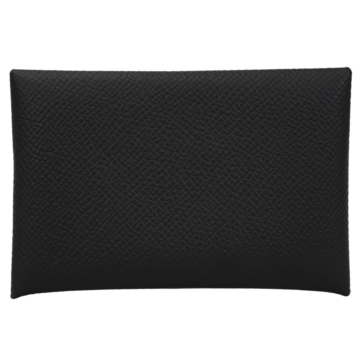HERMES エルメス カードケース カルヴィ 黒 (ブラック) エプソン シルバー金具 W刻印 新品未使用