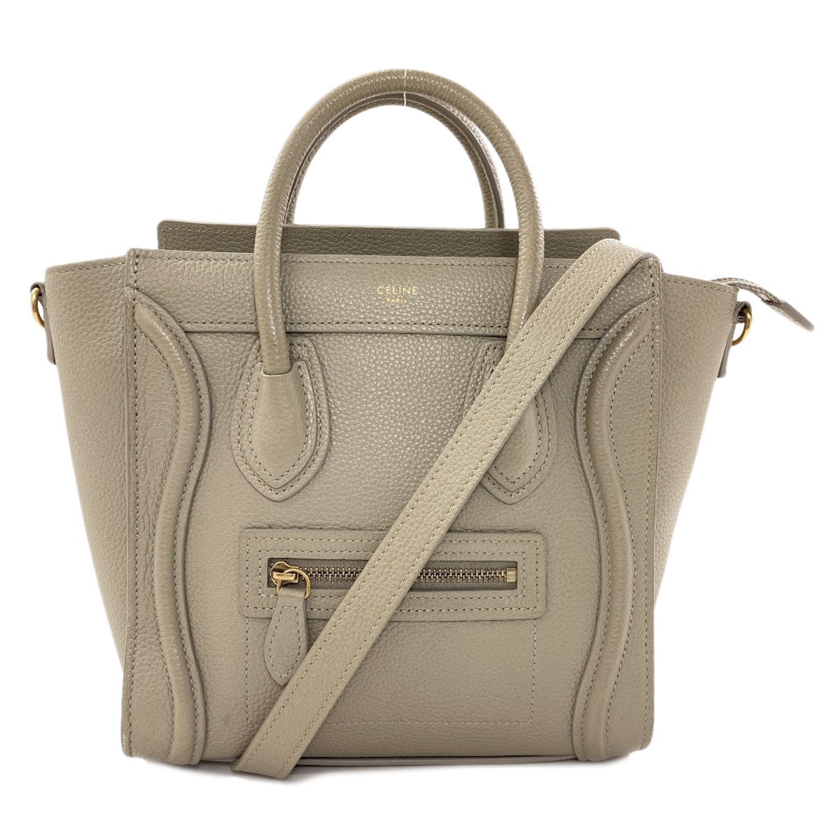 CELINE セリーヌ ラゲージナノ 2WAY ハンドバッグ カーフ レディース [中古]