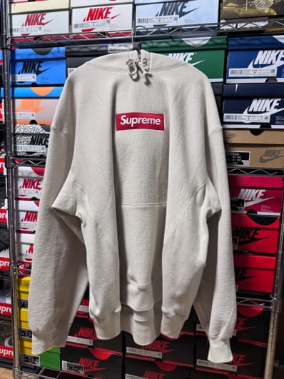 Supreme Box Logo Hooded Sweatshirt "Stone" (24FW)
