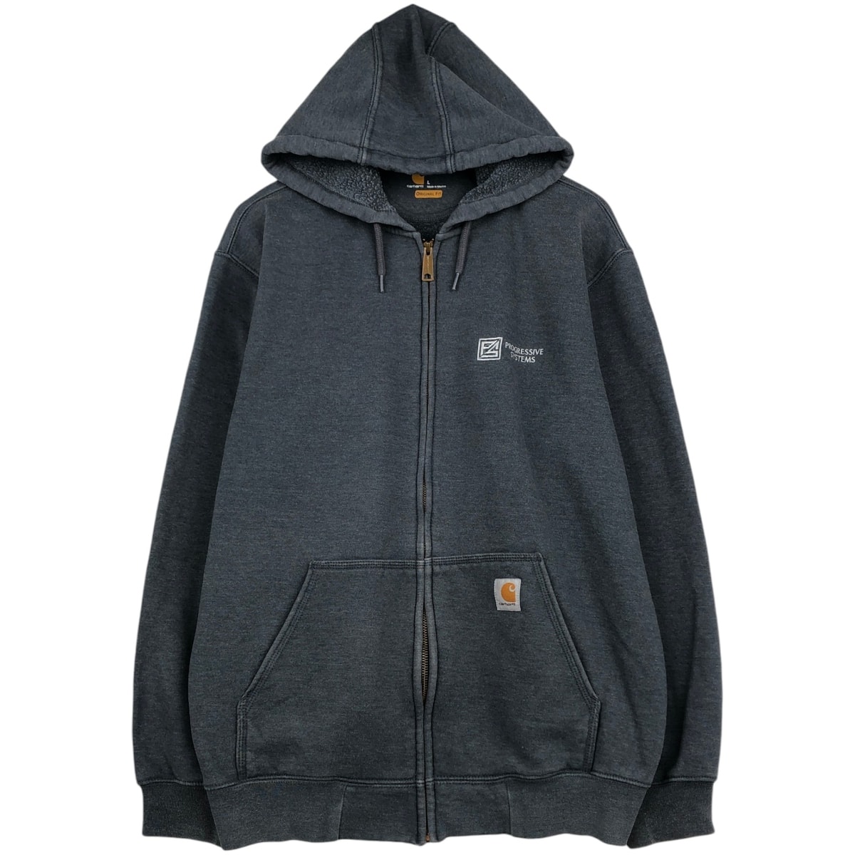 古着 カーハート Carhartt ORIGINAL FIT スウェットフルジップパーカー メンズL相当/eaa614337