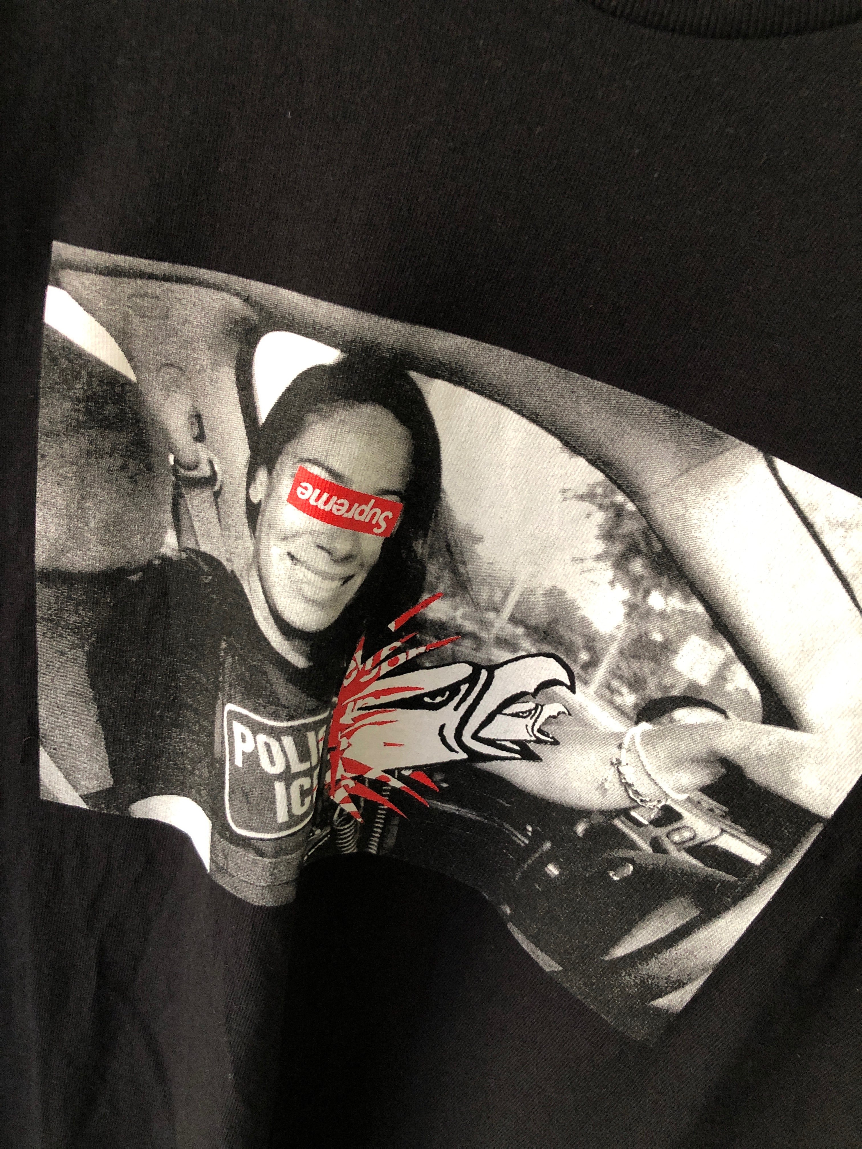 Supreme / Anti Hero ICE Tee "Black"