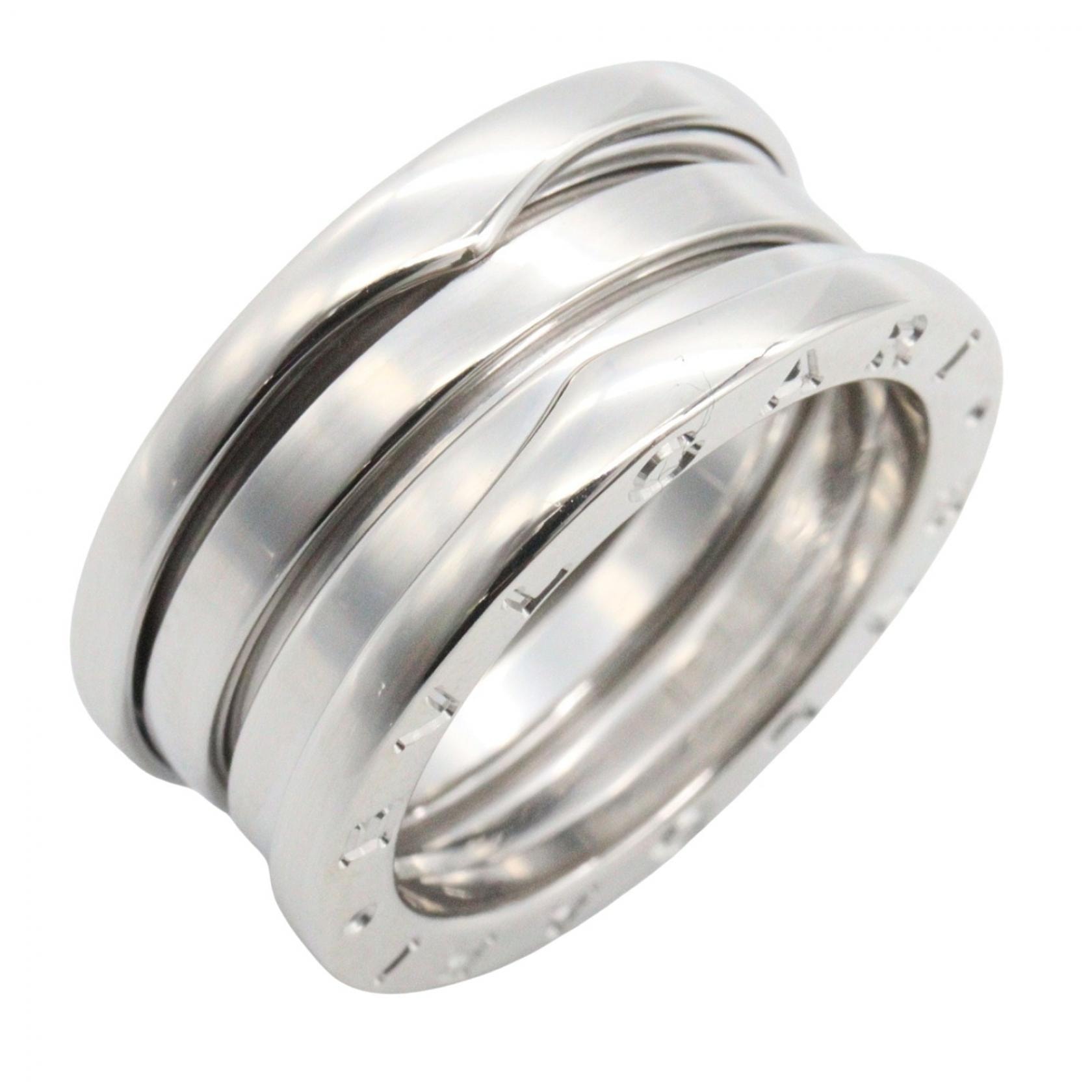 ブルガリ BVLGARI B-zero1 ビーゼロワン リング 3バンド リング・指輪 ジュエリー K18WG(ホワイトゴールド) メンズ レディース シルバー系 【中古】