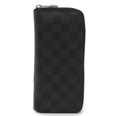 ルイ・ヴィトンジッピーウォレット・ヴェルティカル ダミエグラフィット