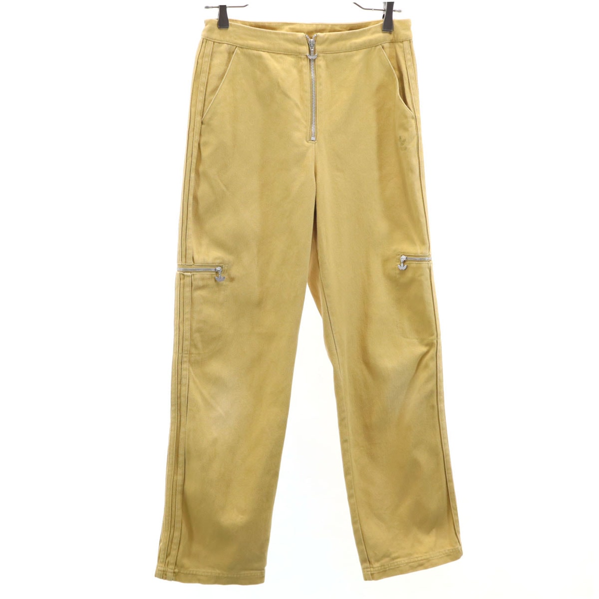 adidas Originals アディダスオリジナルス トレフォイルロゴ ツイル トラックパンツ L ベージュ
