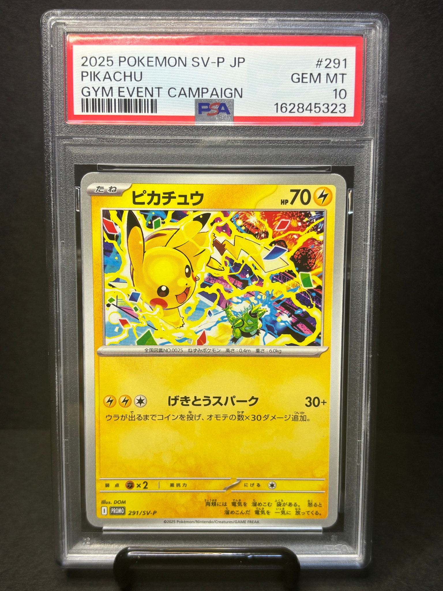 PSA10】ピカチュウ P [SV-P 291](プロモーションカード「SV-P」) 1枚の
