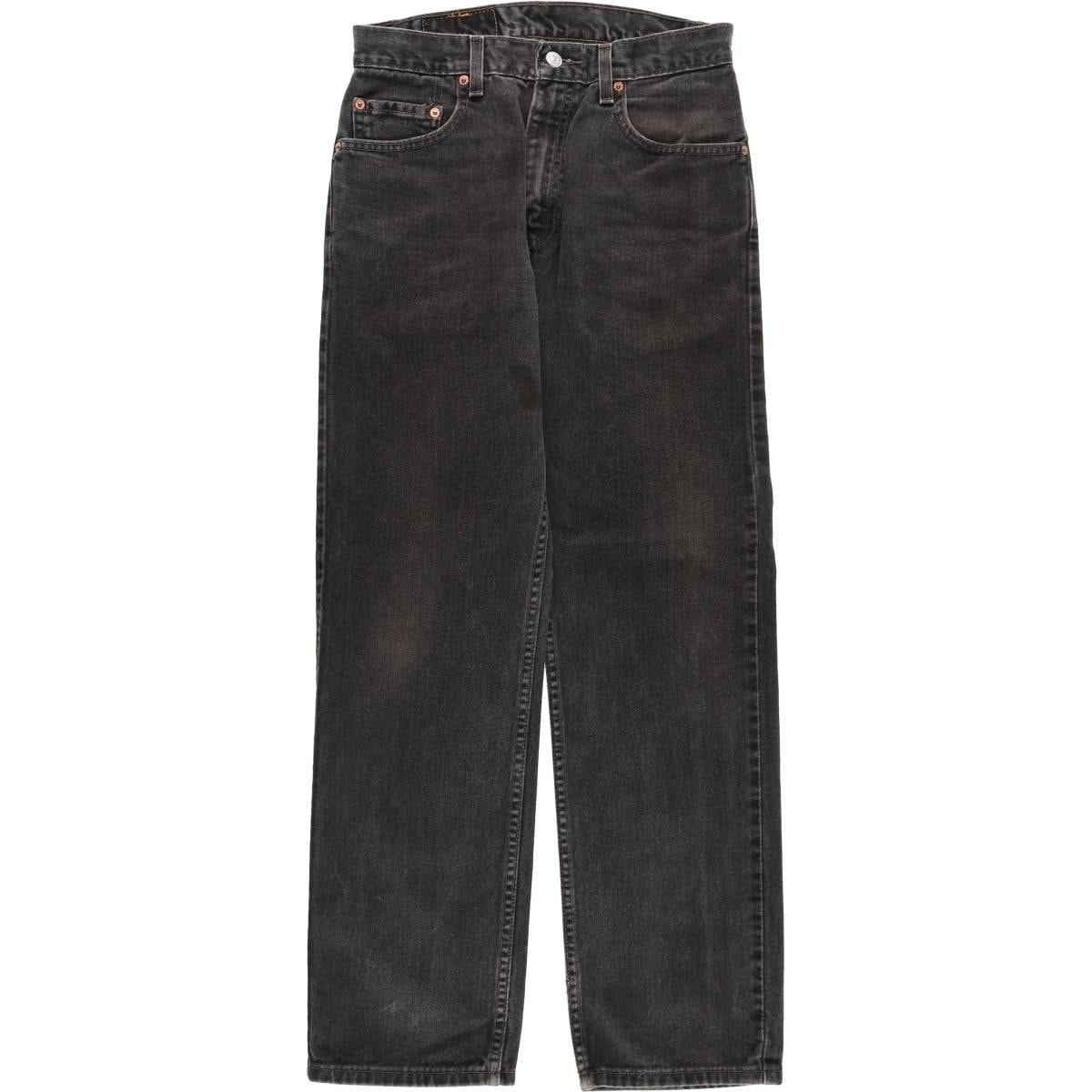 古着 00年代 リーバイス Levi's 505 REGULAR FIT STRAIGHT LEG ブラックデニム テーパードデニムパンツ メンズw29相当/eaa625206