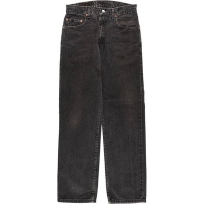 古着 00年代 リーバイス Levi's 505 REGULAR FIT STRAIGHT LEG ブラックデニム テーパードデニムパンツ メンズw29相当/eaa625206