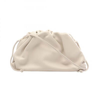 ボッテガヴェネタ BOTTEGA VENETA ミニ ザ ポーチ ショルダーバッグ バッグ レザー レディース ホワイト系 585852 VCP40 【中古】