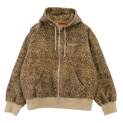 Supreme シュプリーム パーカー 24AW Pilled Zip Up Hooded Sweatshirt ピルド ジップ アップ フーディー スウェットシャツ パーカー ブラウン系 マルチカラー系 M【美品】【中古】