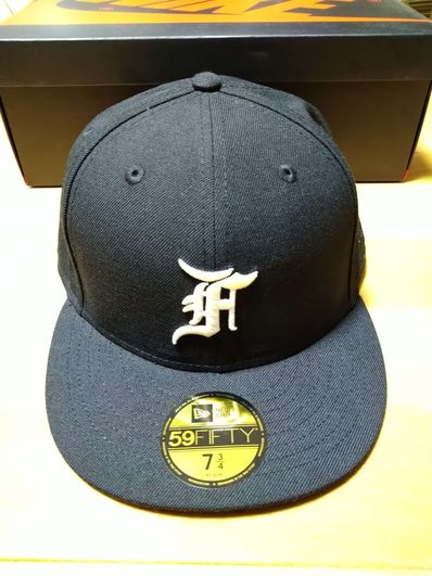 NEW ERA FEAR OF GOD ESSENTIALS 59FIFTY F LOGO Under Visor "Black"