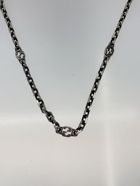 GUCCI Interlocking Chain Necklace "Silver"