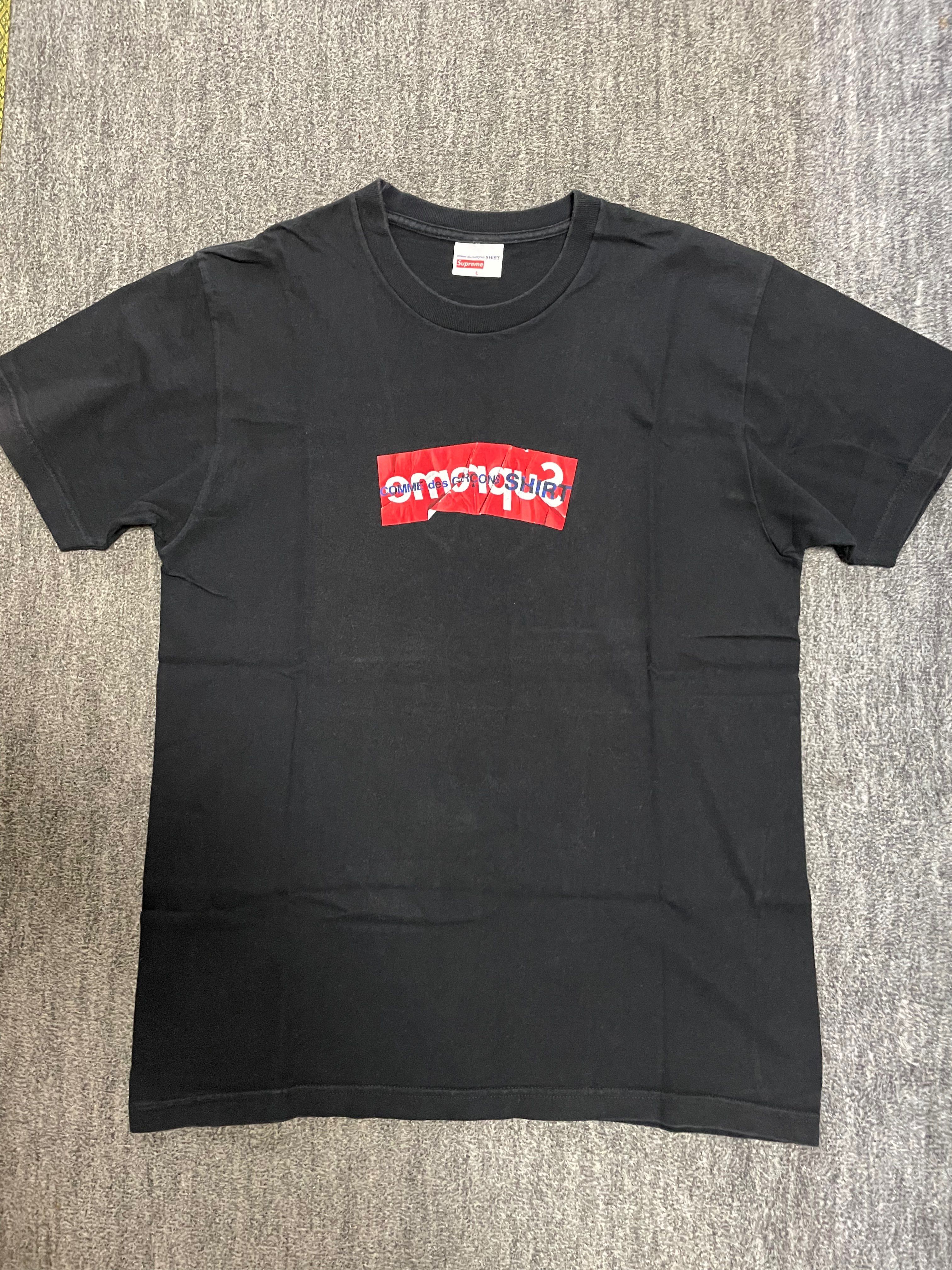 Supreme COMME des GARCONS SHIRT Box Logo Tee "Black"